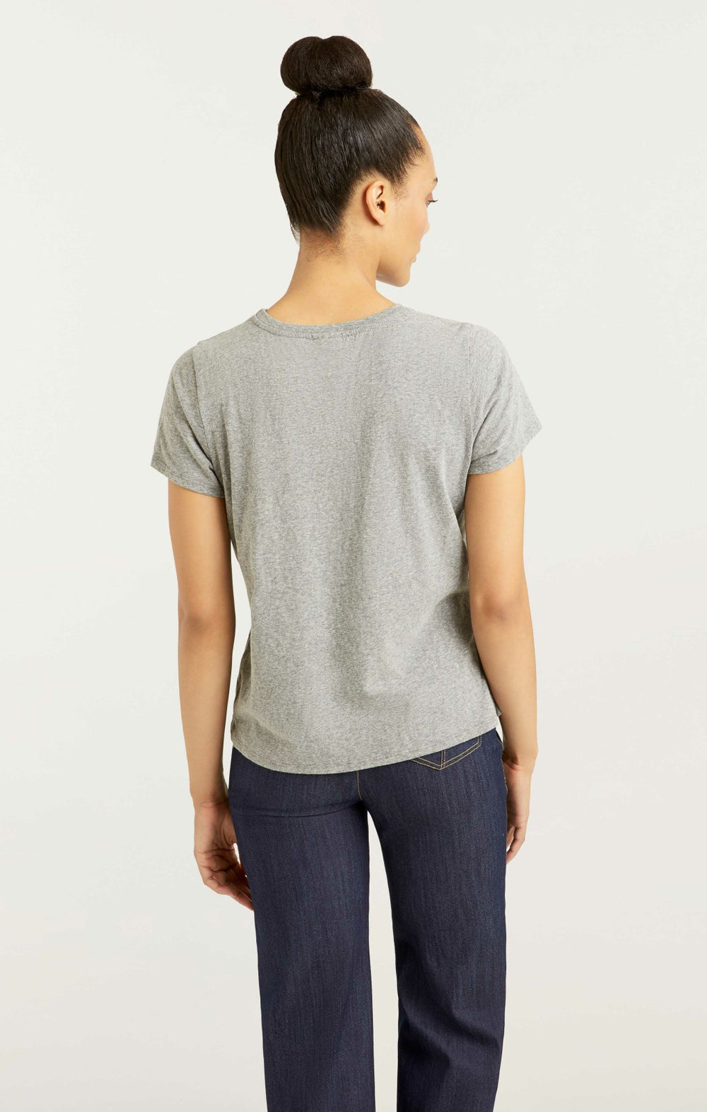 Women Paris New York Tee Heather Grey/Black