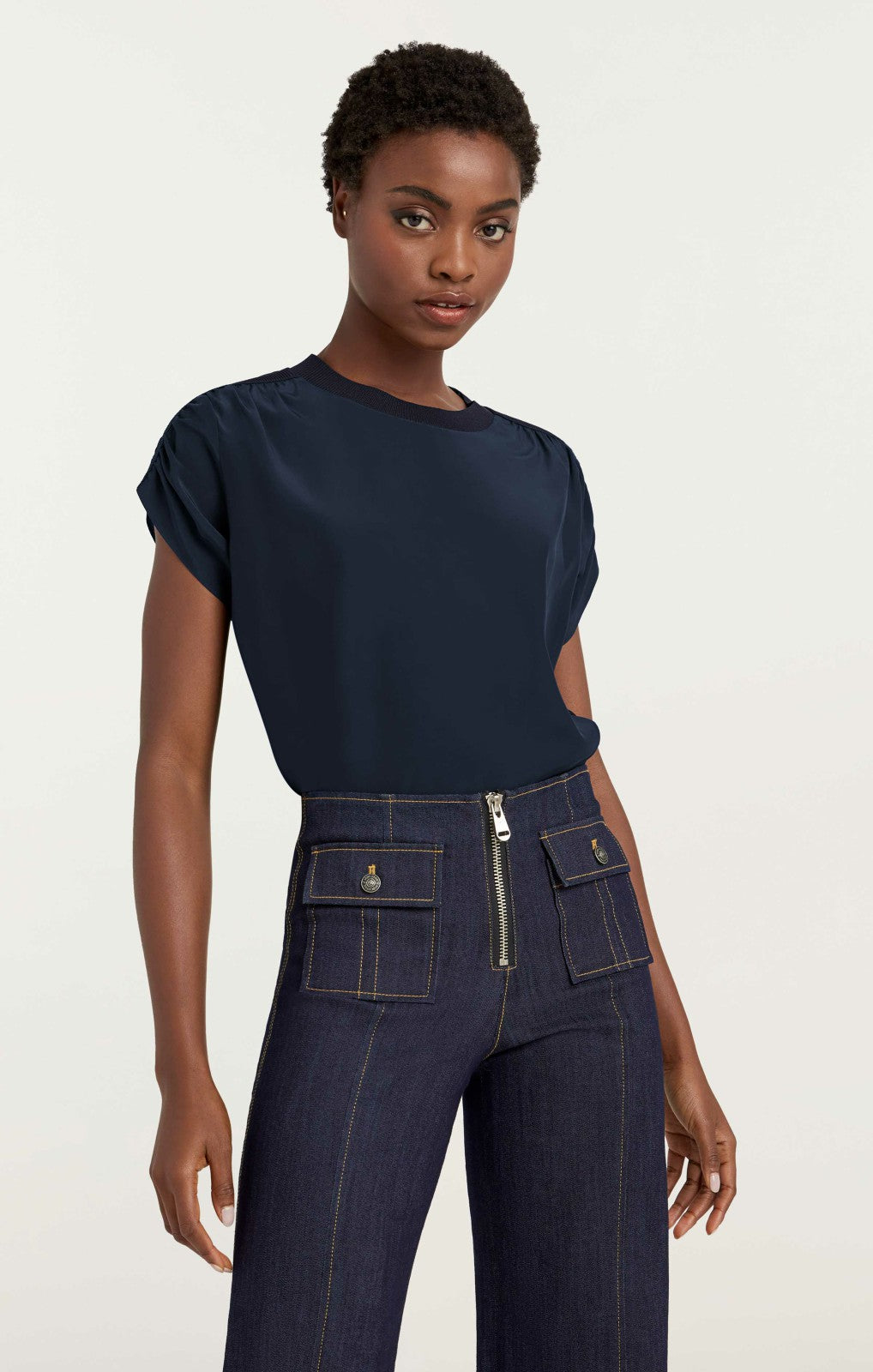 Women Lorainne Top Navy