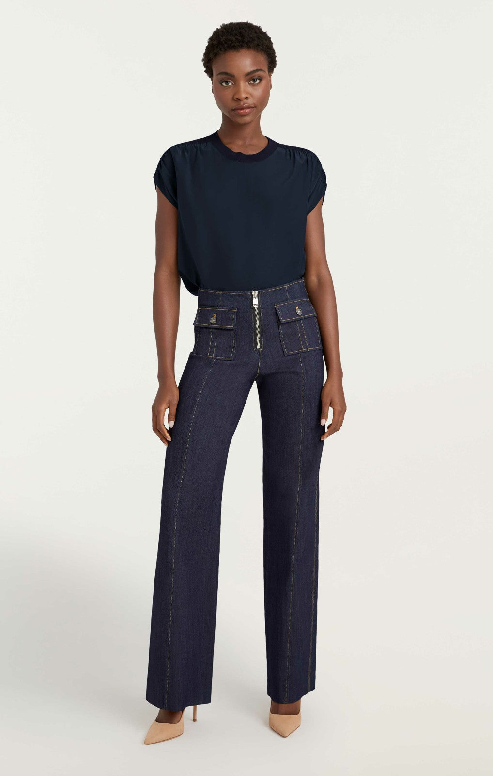 Women Lorainne Top Navy