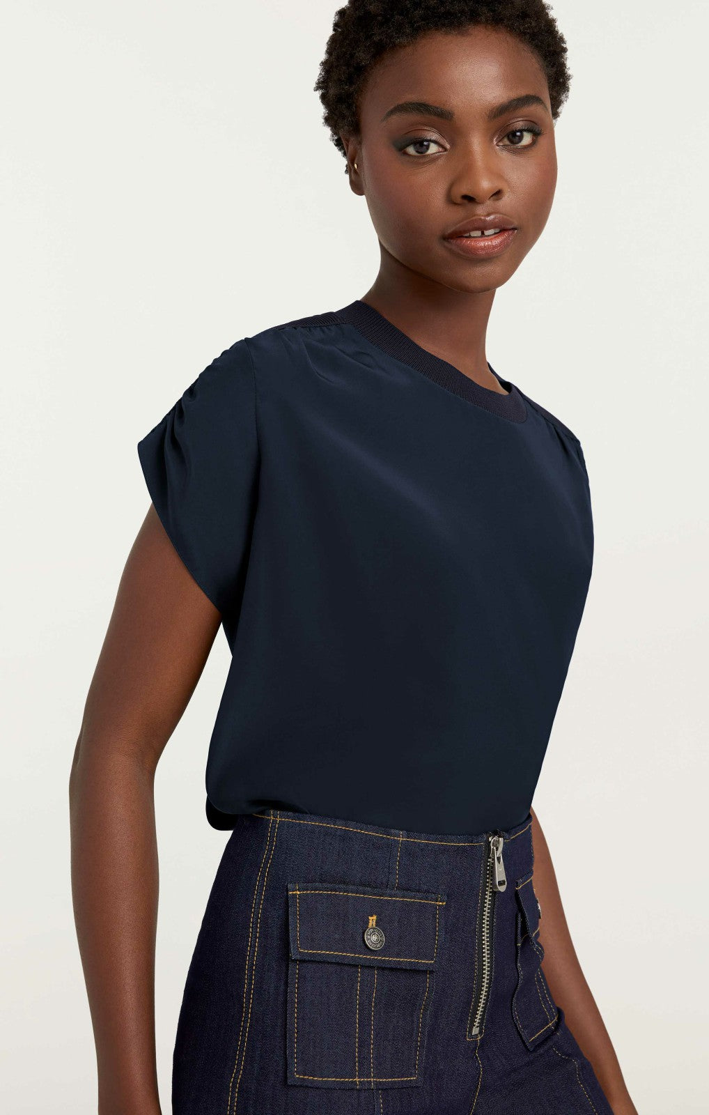 Women Lorainne Top Navy