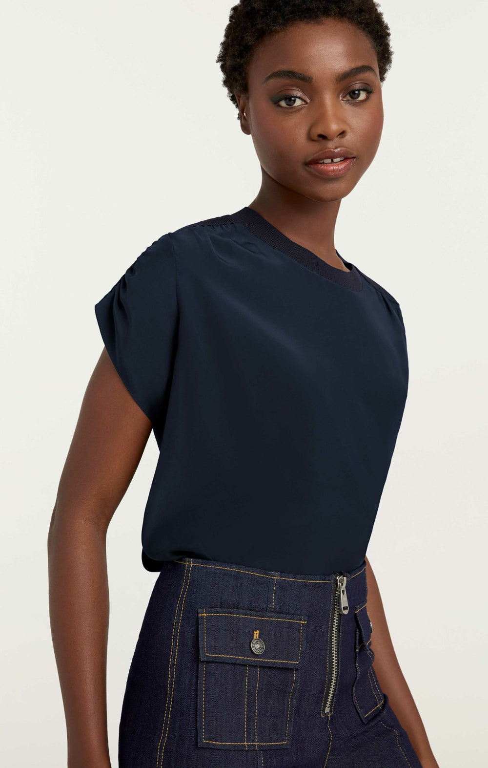 Women Lorainne Top Navy