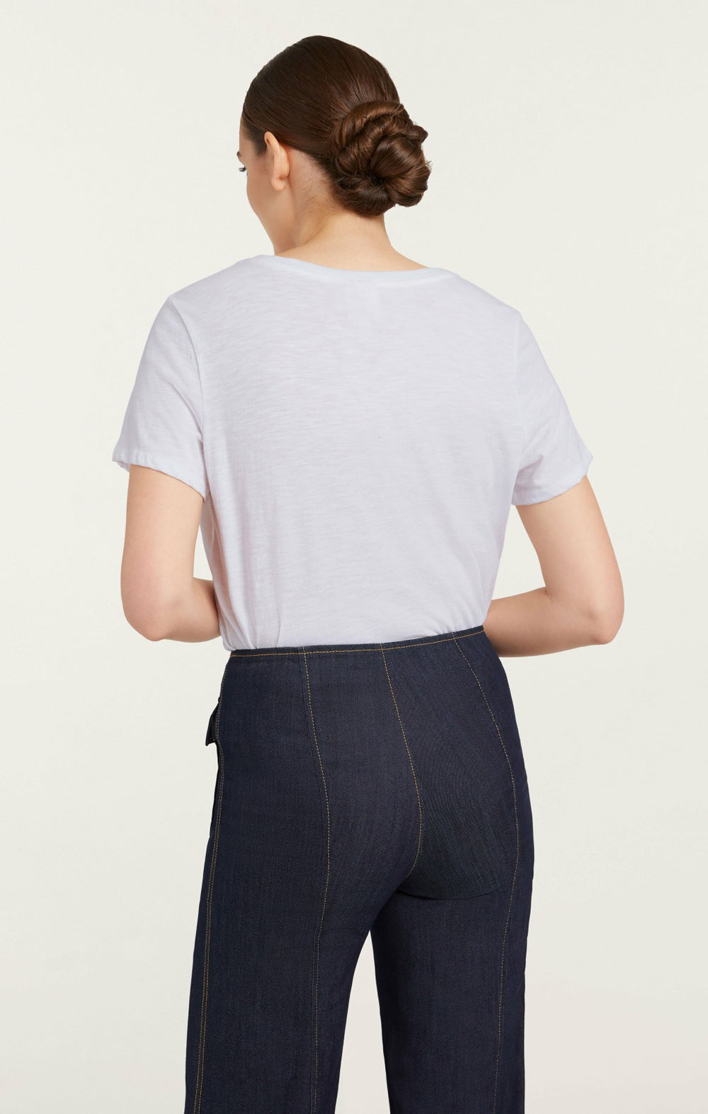 Women Smiling Heart Tee White
