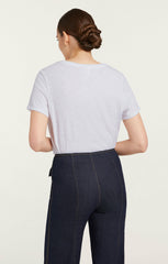 Women Smiling Heart Tee White