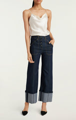 Women Cuffed Benji Pant Indigo