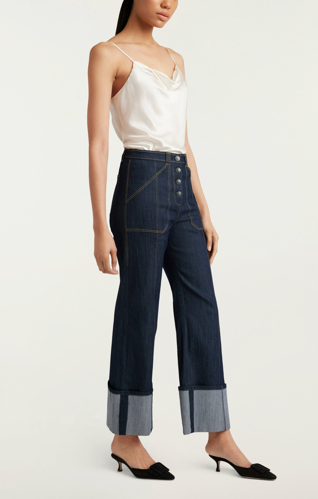 Women Cuffed Benji Pant Indigo