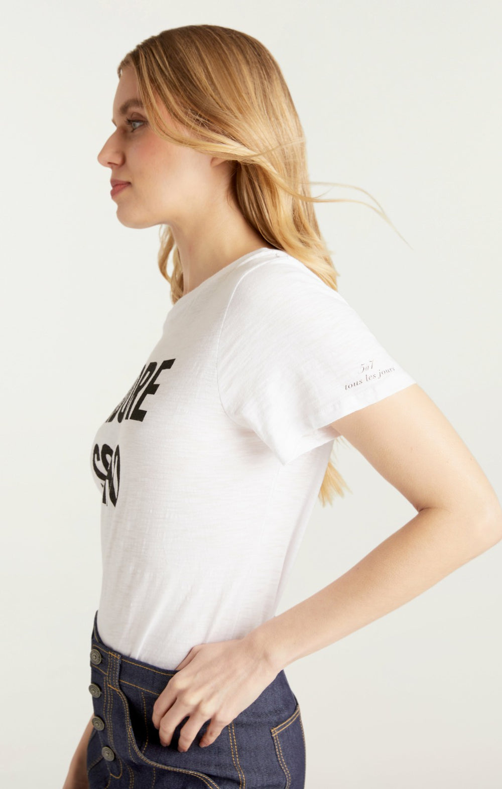 Women J'adore Soho Tee White/Black
