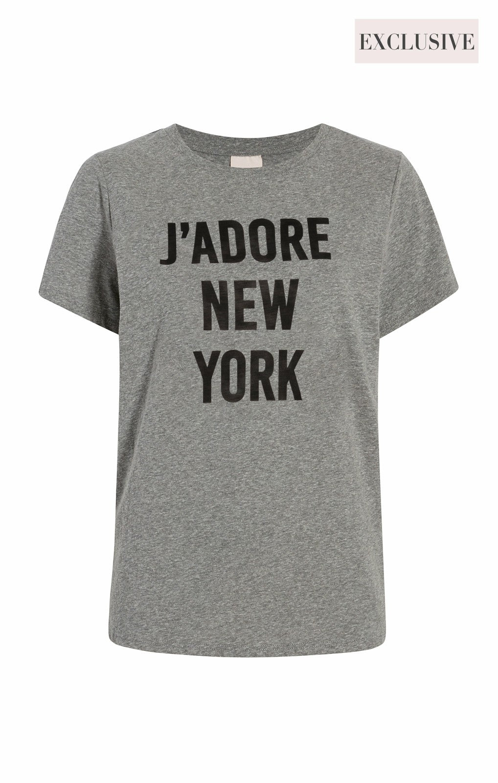 Women J'adore New York Tee Heather Grey/Black
