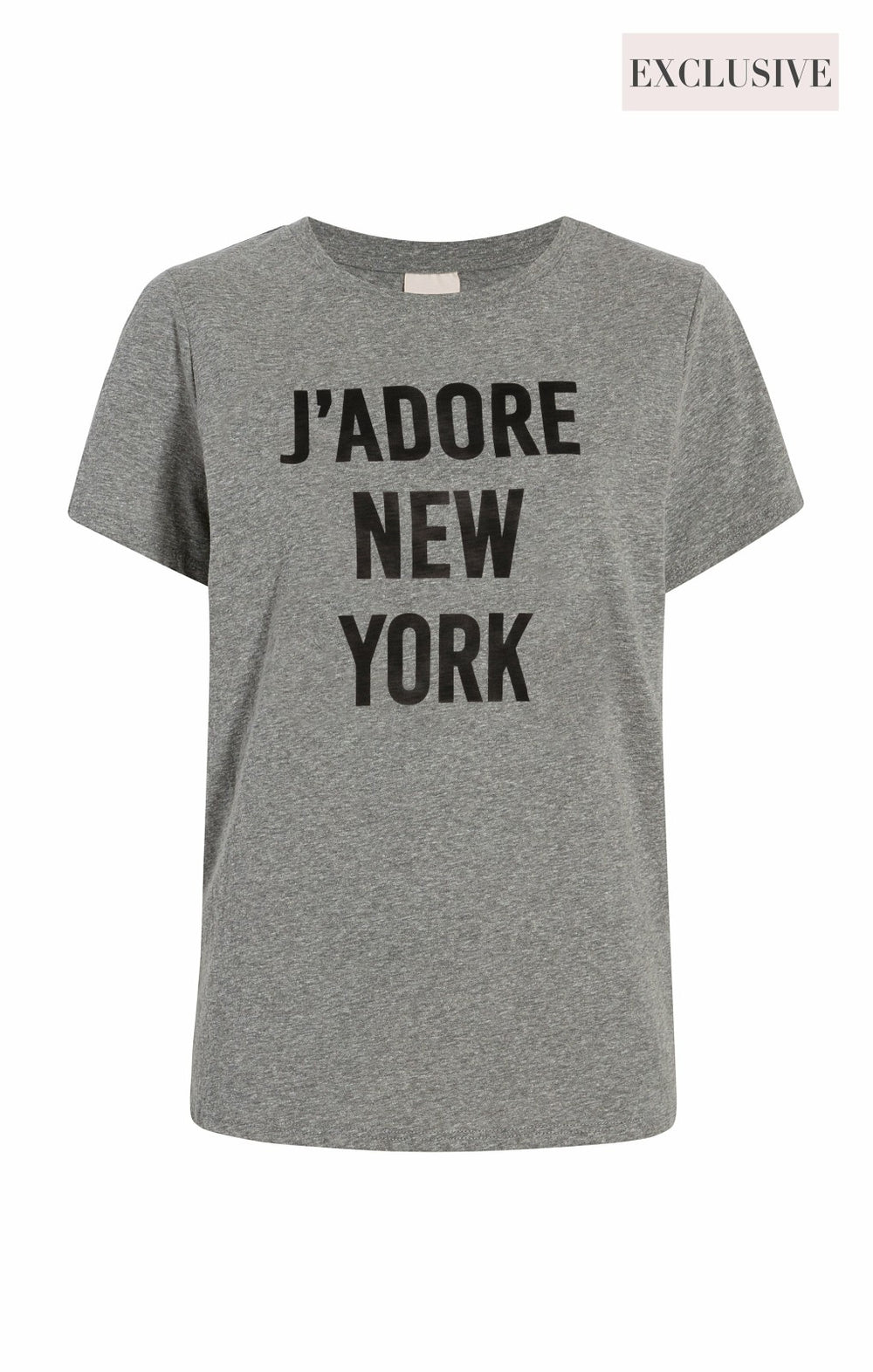 Women J'adore New York Tee Heather Grey/Black