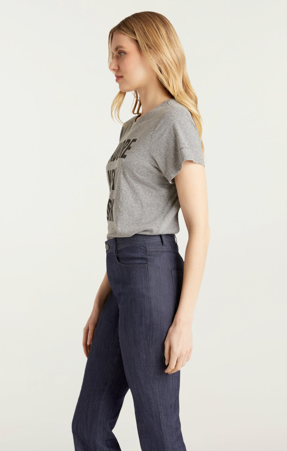 Women J'adore New York Tee Heather Grey/Black