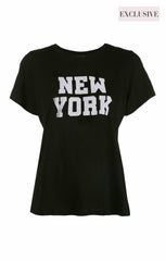 Women Soho New York Tee Black/White
