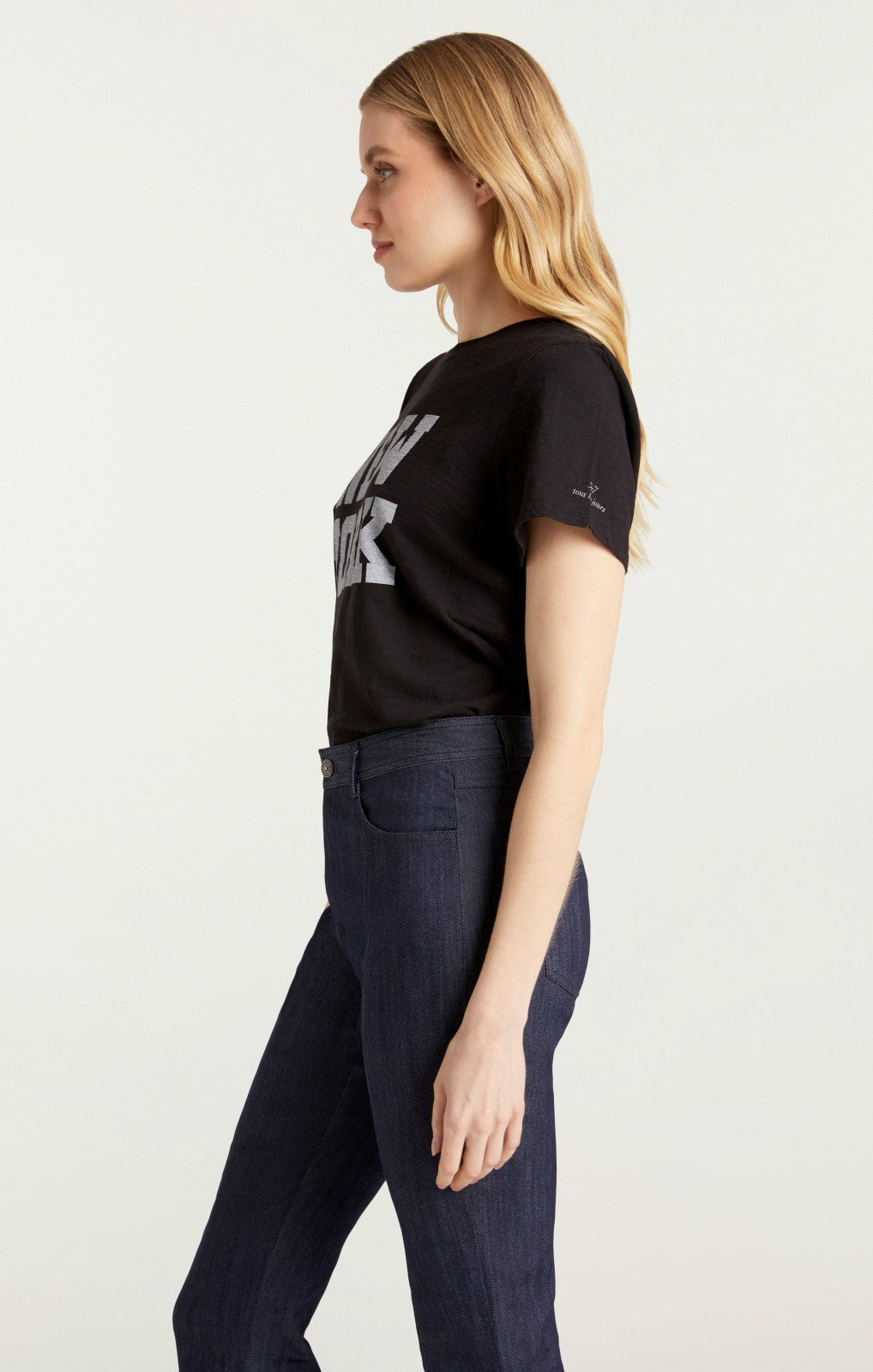 Women Soho New York Tee Black/White