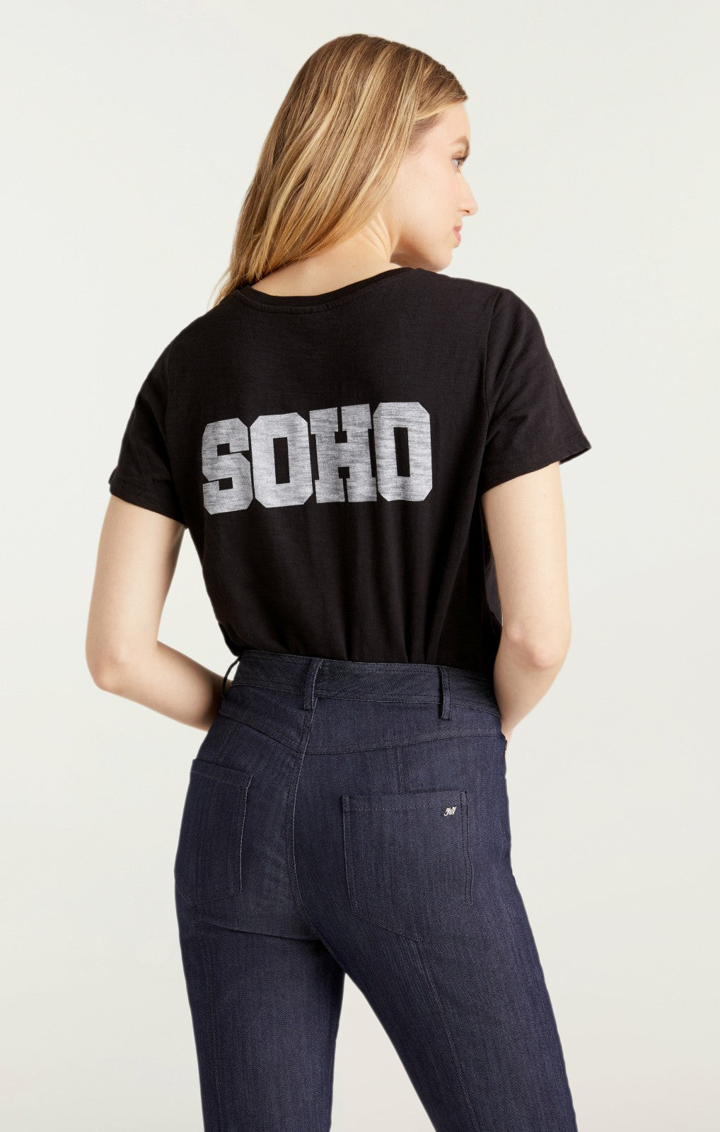 Women Soho New York Tee Black/White