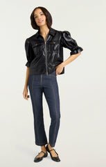Women Lite Vegan Leather Holly Jacket Black