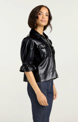 Women Lite Vegan Leather Holly Jacket Black