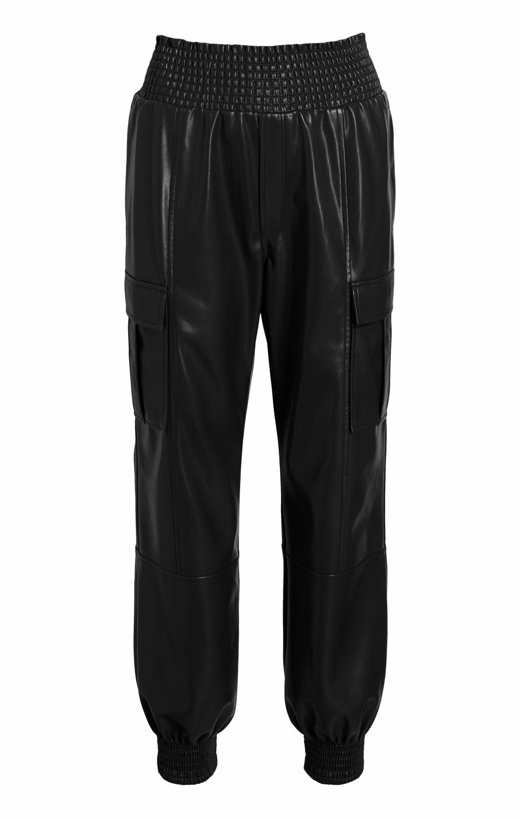 Women Lite Vegan Leather Jenning Pants Black