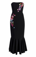 Women Paillette Vines Juniper Dress Black/Multi