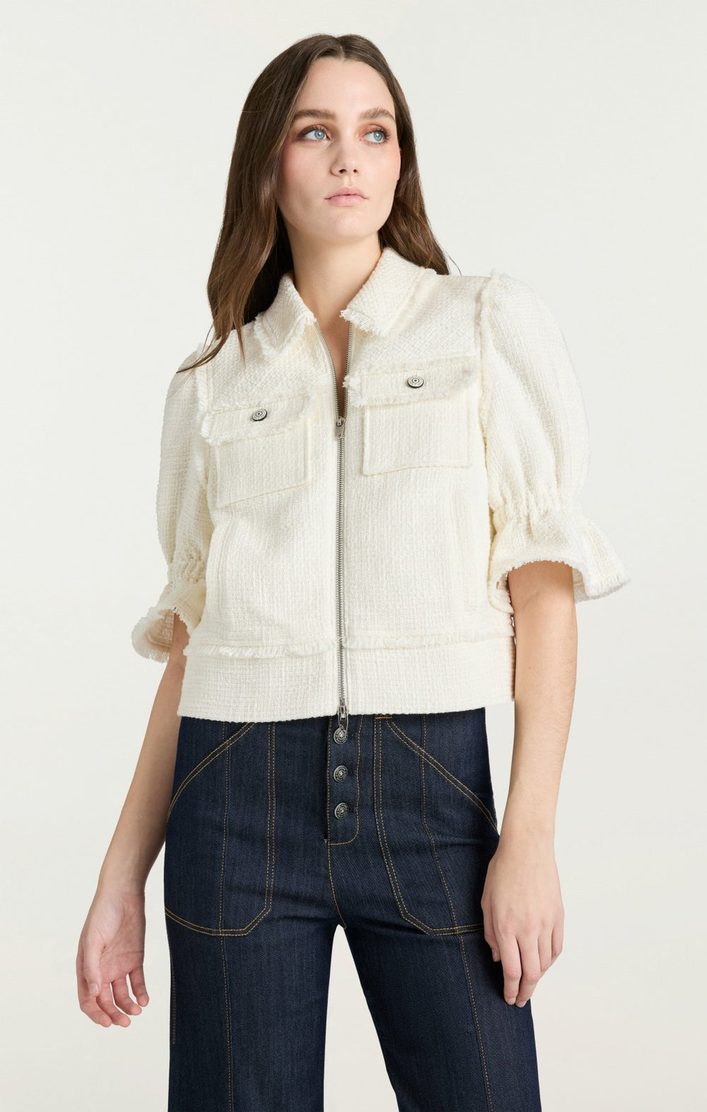 Women Boucle Holly Jacket Gardenia