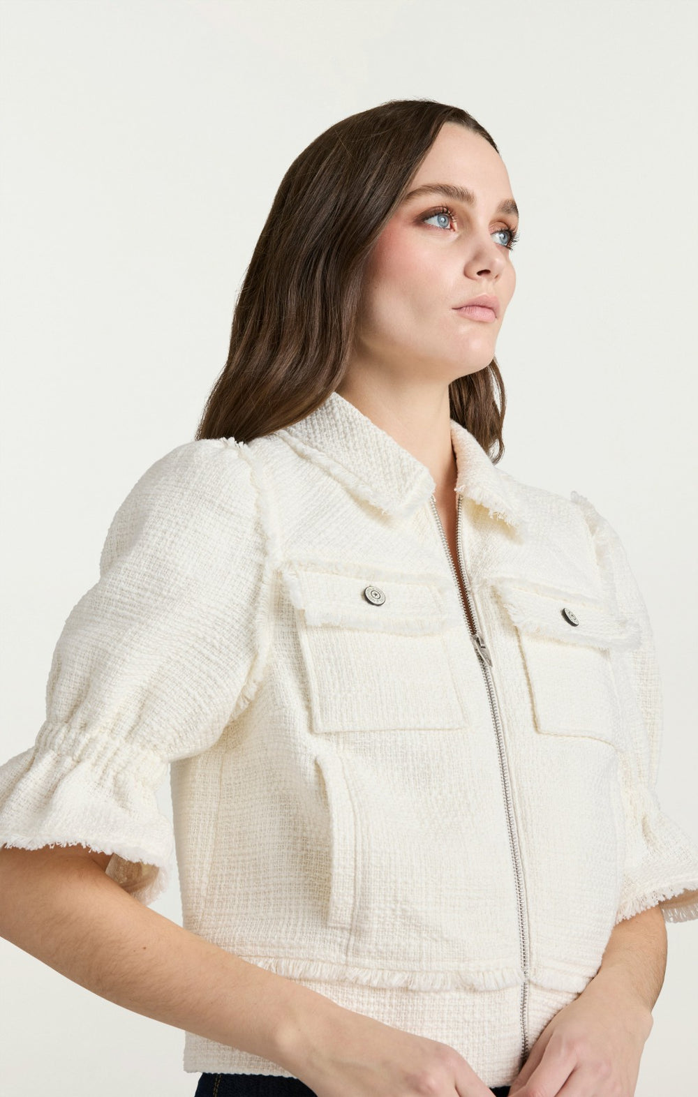 Women Boucle Holly Jacket Gardenia