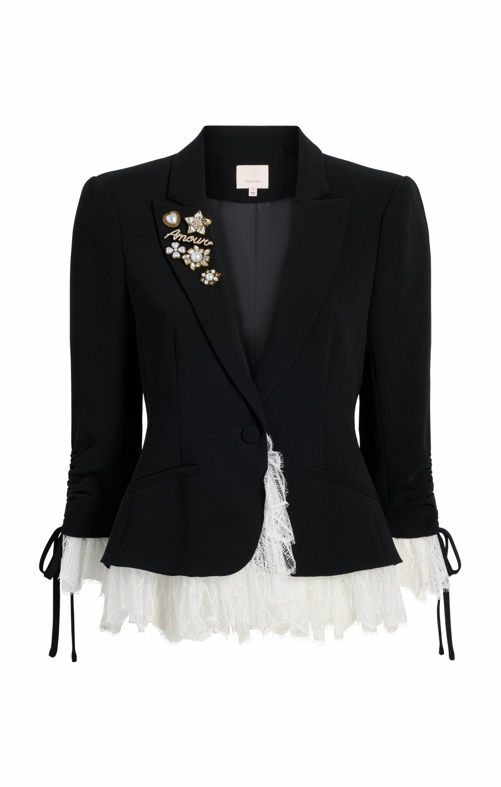 Women Le Petit Roxie Blazer Black/Ivory
