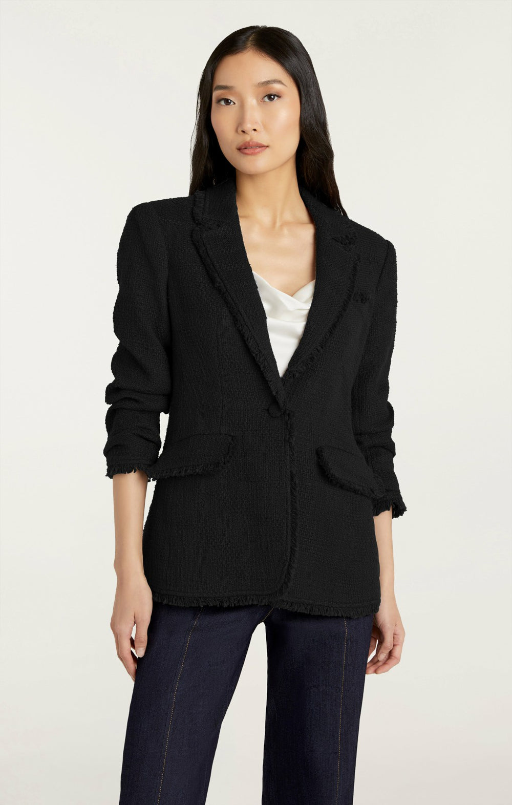 Women Boucle Khloe Blazer Black