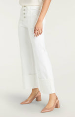 Women Cuffed Benji Pant White