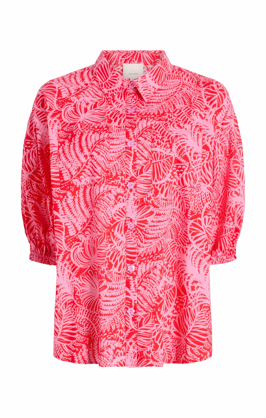 Women Tropical Inkblot Jacques Top Bisou/Bubblegum