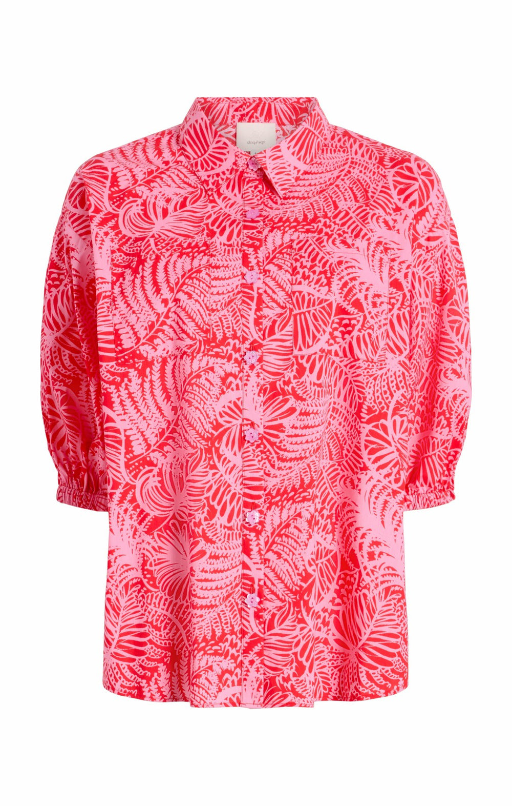 Women Tropical Inkblot Jacques Top Bisou/Bubblegum