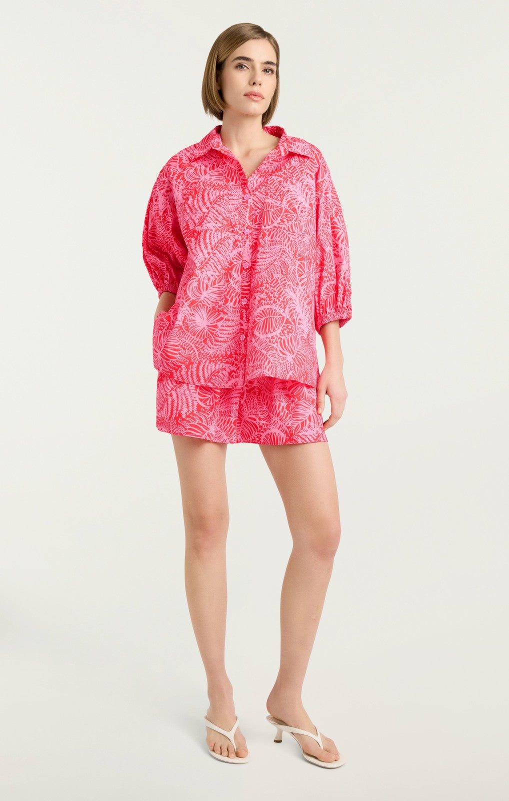 Women Tropical Inkblot Jacques Top Bisou/Bubblegum