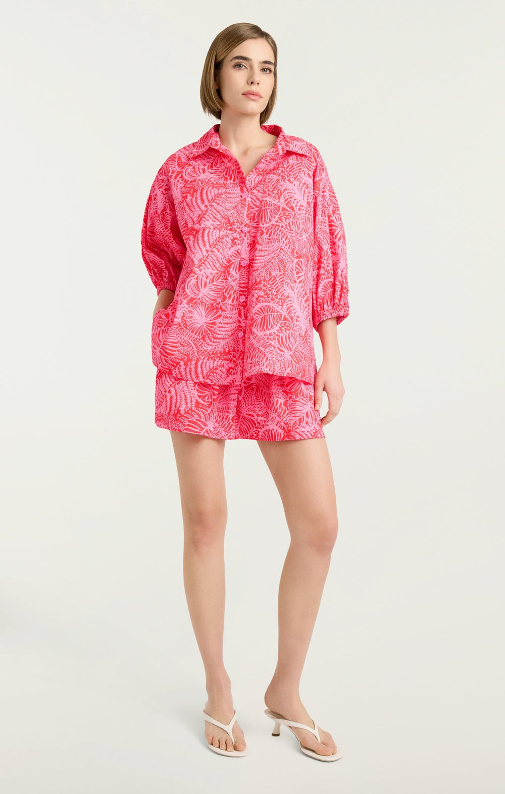 Women Tropical Inkblot Jacques Top Bisou/Bubblegum