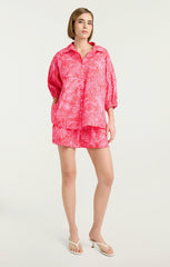 Women Tropical Inkblot Jacques Top Bisou/Bubblegum