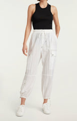 Women Nitsan Parachute Pant White