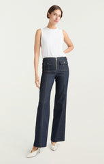 Women Sleeveless Braided Tee White