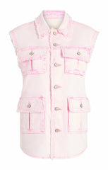 Women Sleeveless Vera Jacket Flamingo