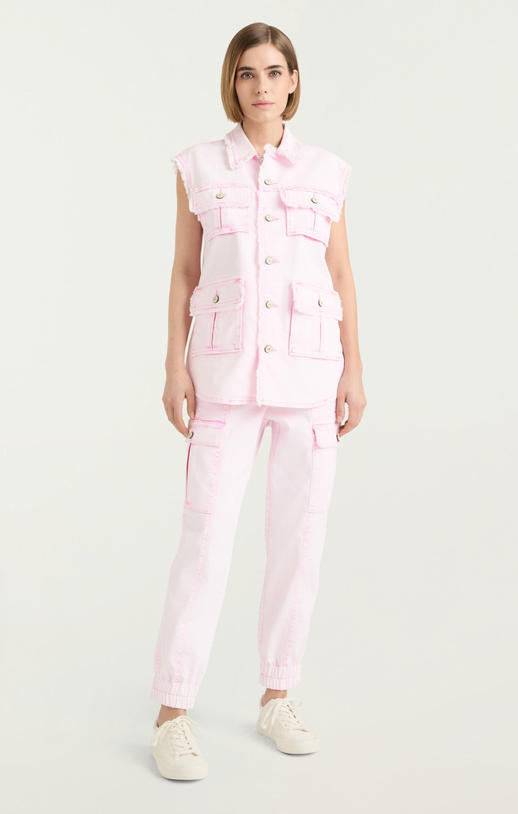 Women Sleeveless Vera Jacket Flamingo