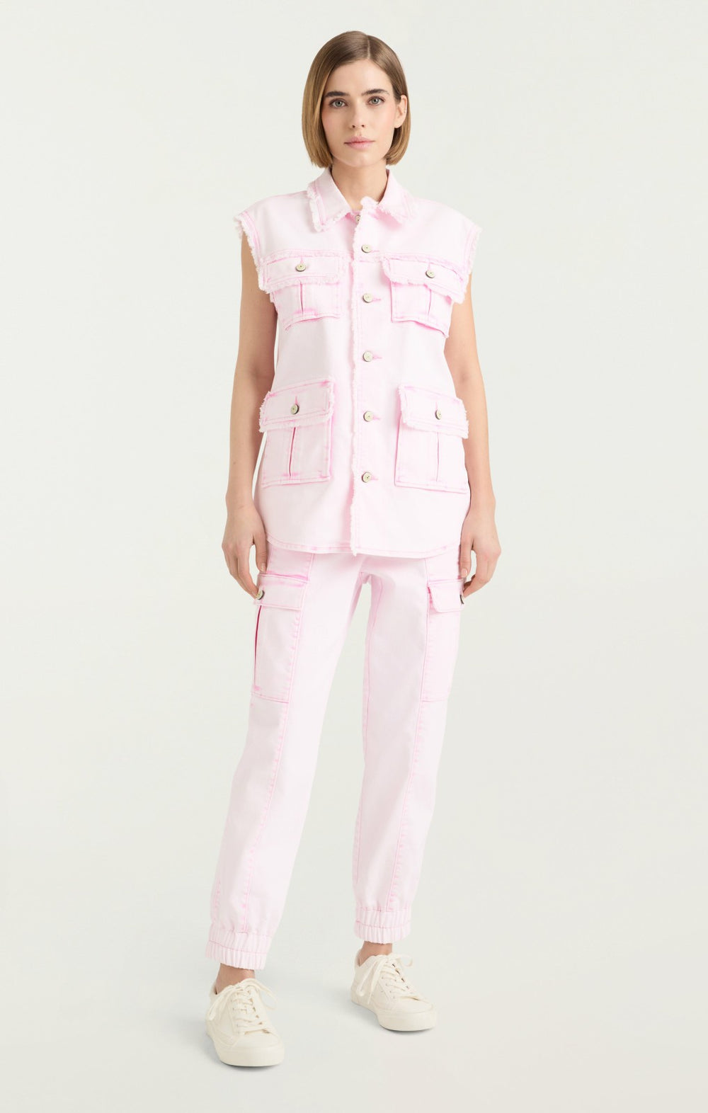 Women Sleeveless Vera Jacket Flamingo
