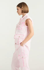 Women Sleeveless Vera Jacket Flamingo