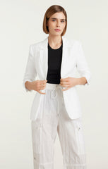 Women Tumbled Woven Khloe Blazer White