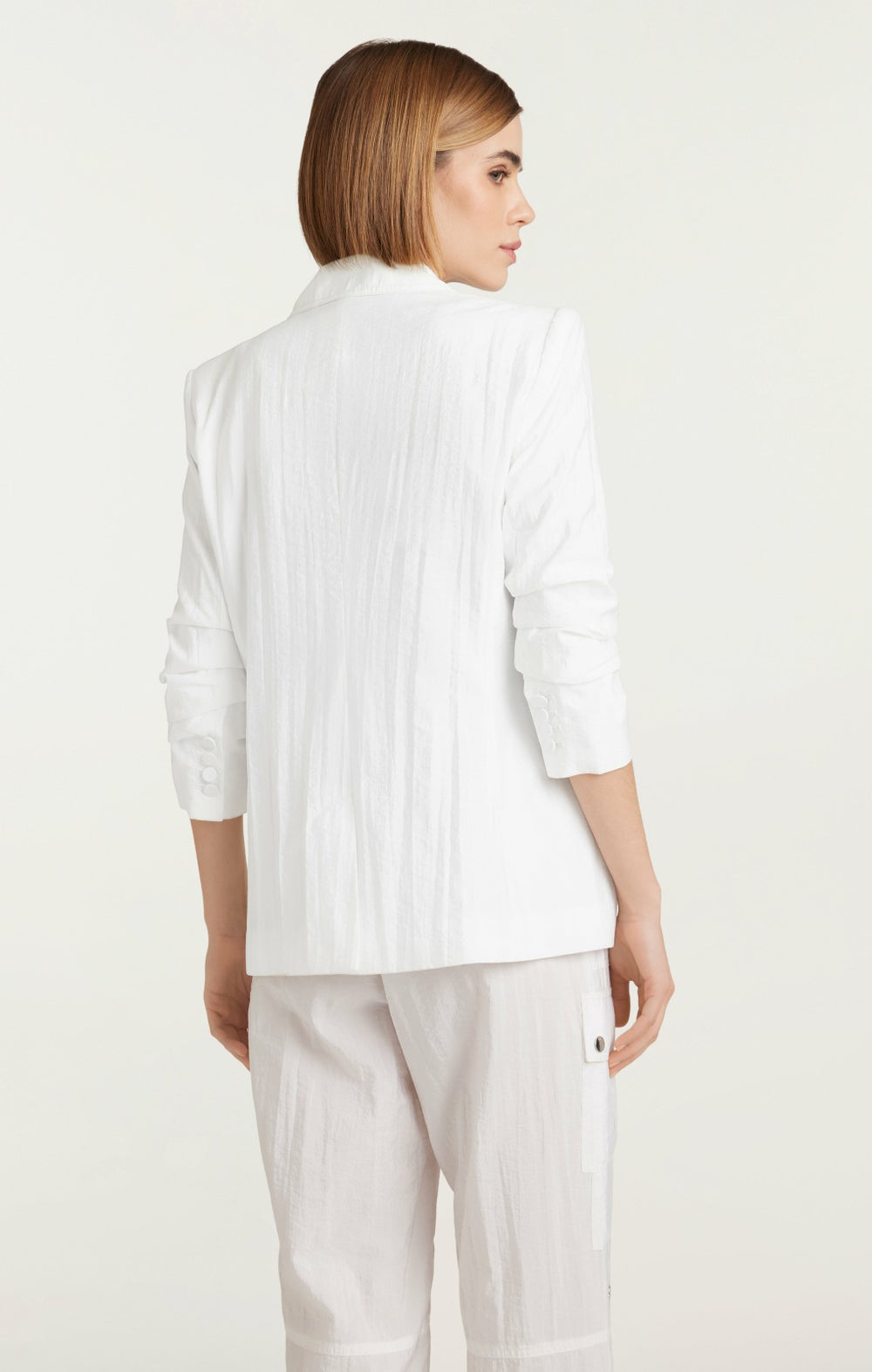 Women Tumbled Woven Khloe Blazer White