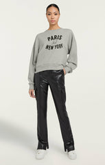 Women Paris New York Brandy Pullover Heather Grey/Black