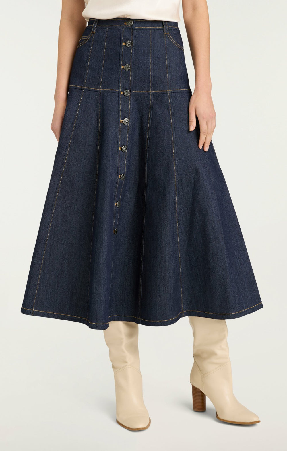 Women Veena Skirt Indigo