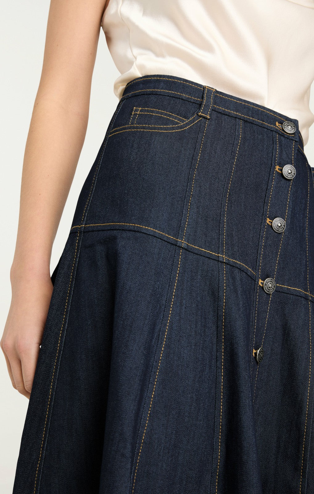 Women Veena Skirt Indigo