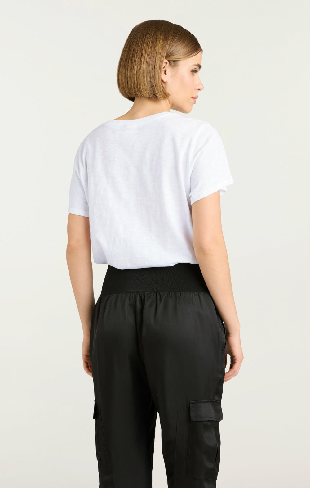 Women Oui Oui Oui Shrunken Tee White/Black