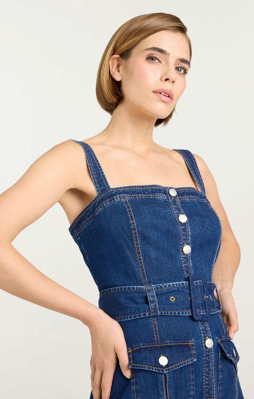 Women Vega Dress Medium Wash
