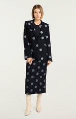 Women Crystal Dot Karlie Blazer Black/Silver