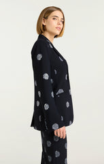 Women Crystal Dot Karlie Blazer Black/Silver
