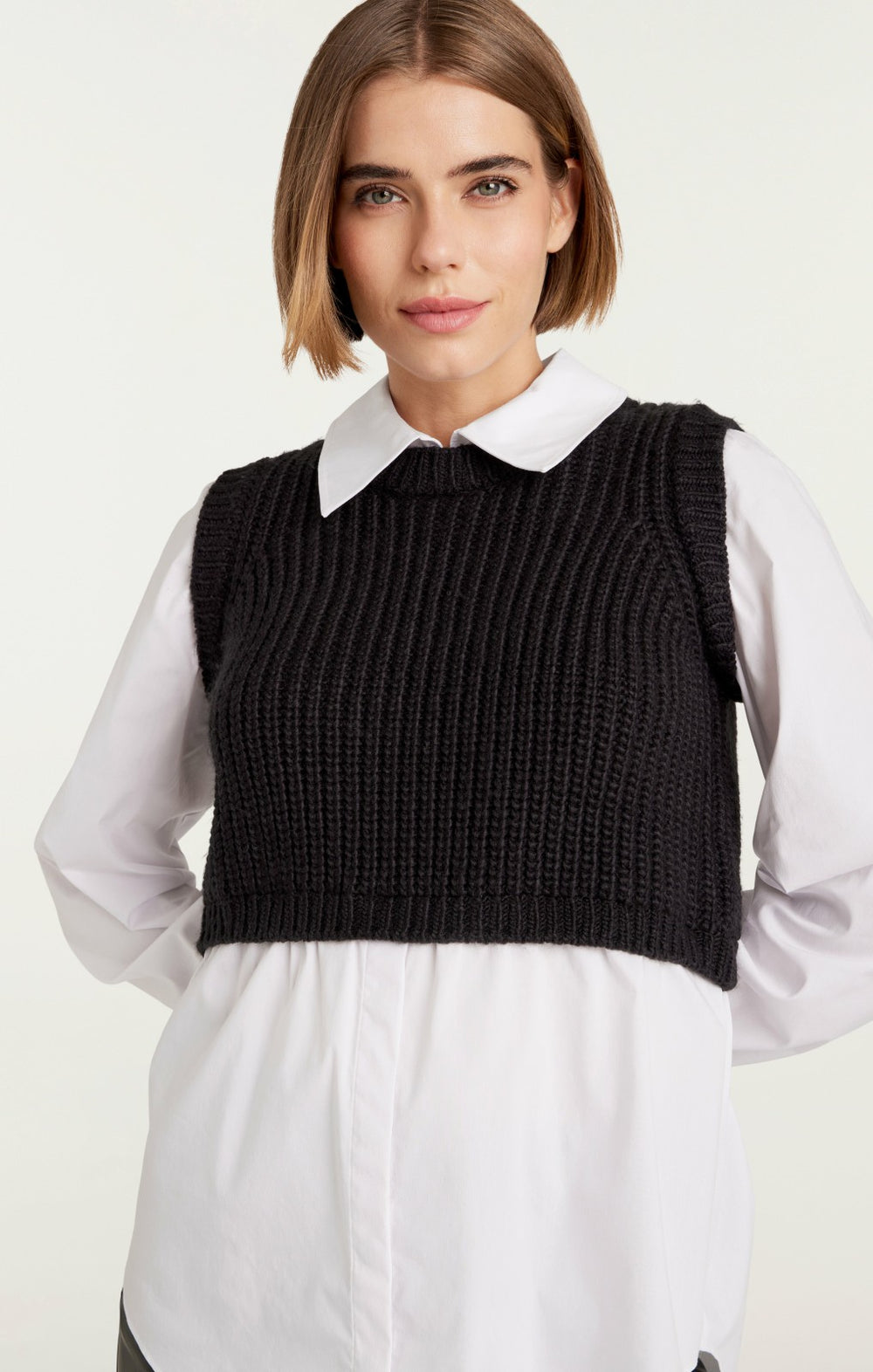 Women Mara Shaker Pullover Black