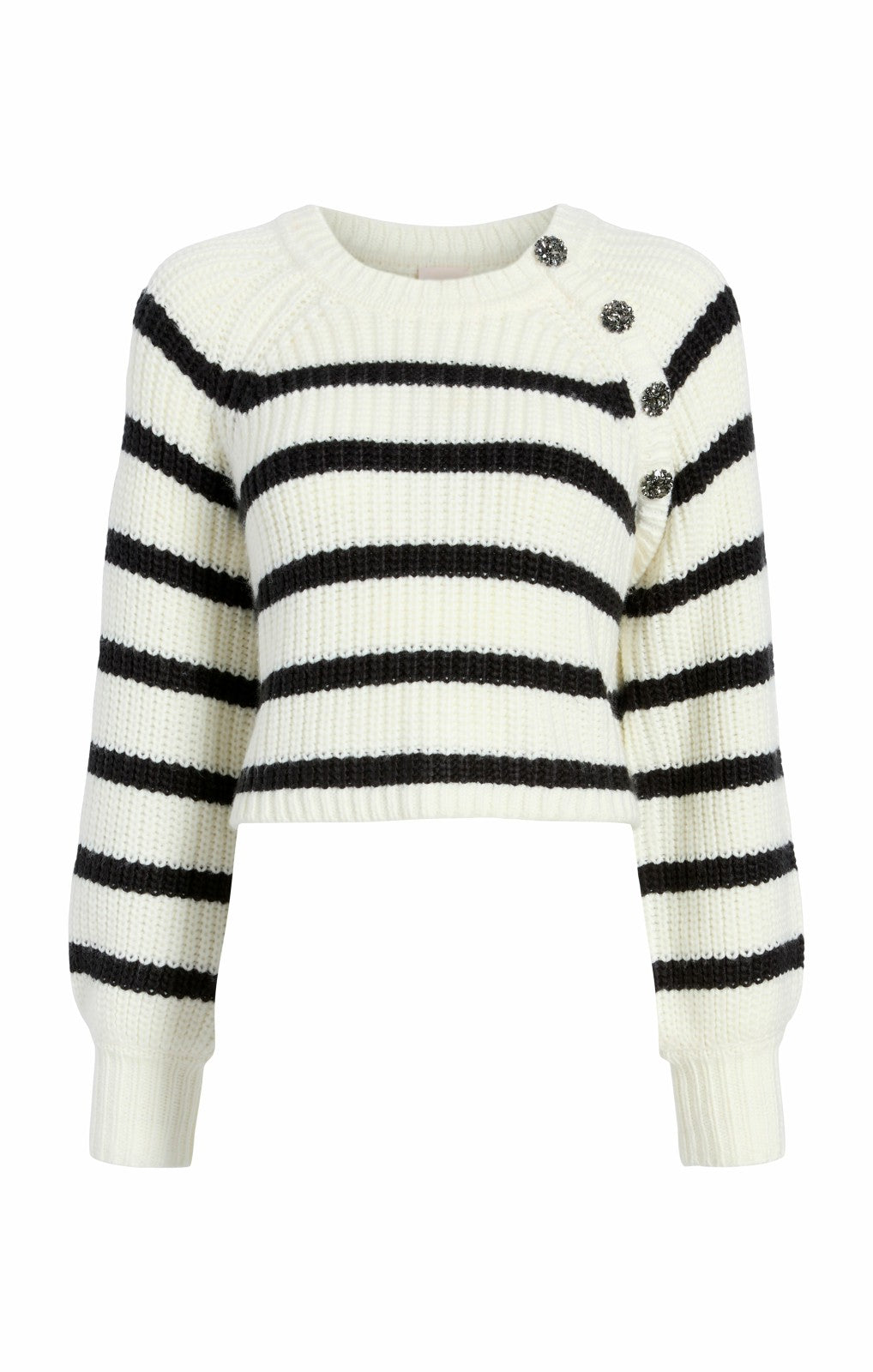 Women Striped Keren Pullover Ivory/Black