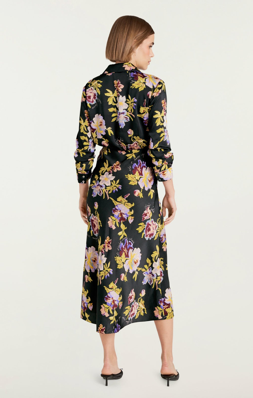 Women Brigitte Floral Jacey Dress Black Multi