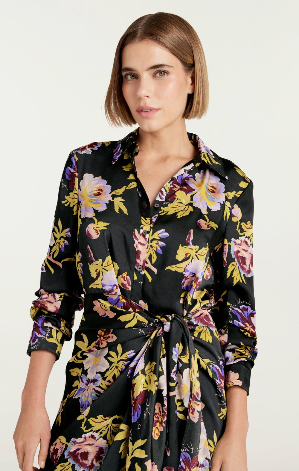 Women Brigitte Floral Jacey Dress Black Multi