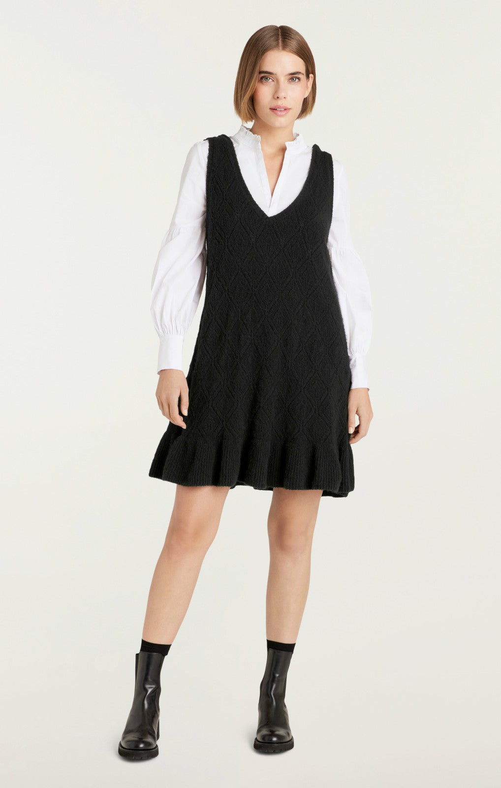 Women Greysen Dress Black/White